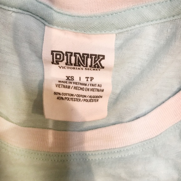 Victoria’s Secret PINK turquoise T-shirt - Picture 3 of 5